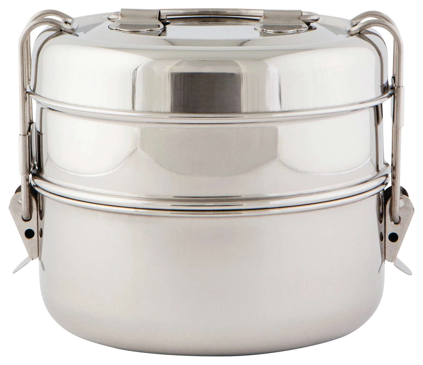 Stainless Steel Tiffin: 2 Or 3 Level 3 Stainless Steel Tiffin: 2 Or 3 Level - Image 3