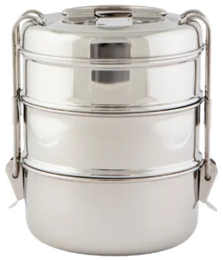 Stainless Steel Tiffin: 2 Or 3 Level 7 Stainless Steel Tiffin: 2 Or 3 Level -Homeware Sale Store 3TierTiffin