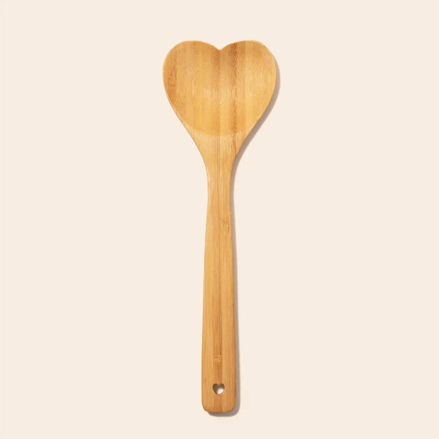 Heart-Shaped Bamboo Kitchen Spoon 2 Heart-Shaped Bamboo Kitchen Spoon - Image 2