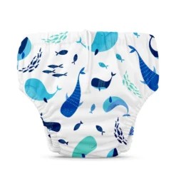 Charlie Banana: Reusable Swim Diaper -Homeware Sale Store CB PI swim drawstrings TheWhaleonWhite