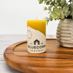 Beeswax Pillar Candle: 100% Pure