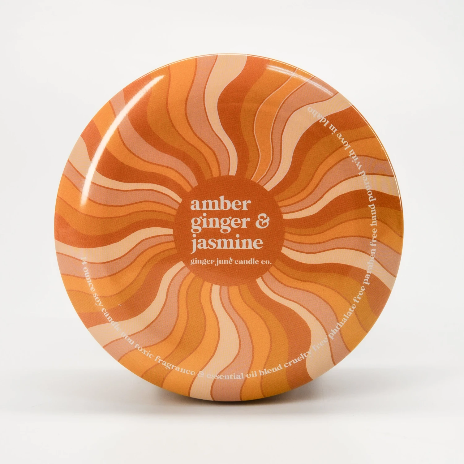 Soy Wax Candle In Floral Tin: 14oz 3 Soy Wax Candle In Floral Tin: 14oz - Image 3