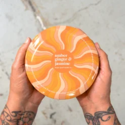 Soy Wax Candle In Floral Tin: 14oz 11 Soy Wax Candle In Floral Tin: 14oz -Homeware Sale Store Ginger June Candles 5 scaled