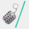 Silicone Straw & Travel Tin Keychain