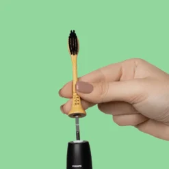 Bamboo Toothbrush Head Compatible With Phillips Sonicare: Pack Of 4 -Homeware Sale Store Phillips Sonicare ElectricBambooToothbrushHead.2