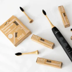 Bamboo Toothbrush Head Compatible With Phillips Sonicare: Pack Of 4 -Homeware Sale Store Phillips Sonicare ElectricBambooToothbrushHead.5