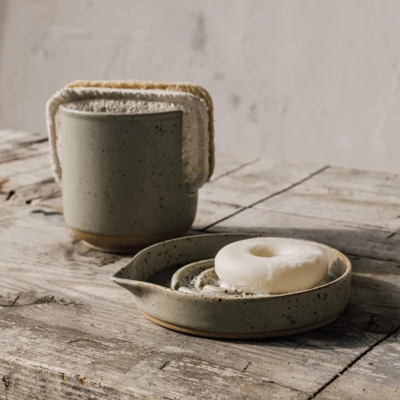 Stoneware Sponge Holder 2 Stoneware Sponge Holder - Image 2