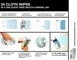 Cloth Wipes In Jar 13 Cloth Wipes In Jar -Homeware Sale Store cloth wipes in jar 961019