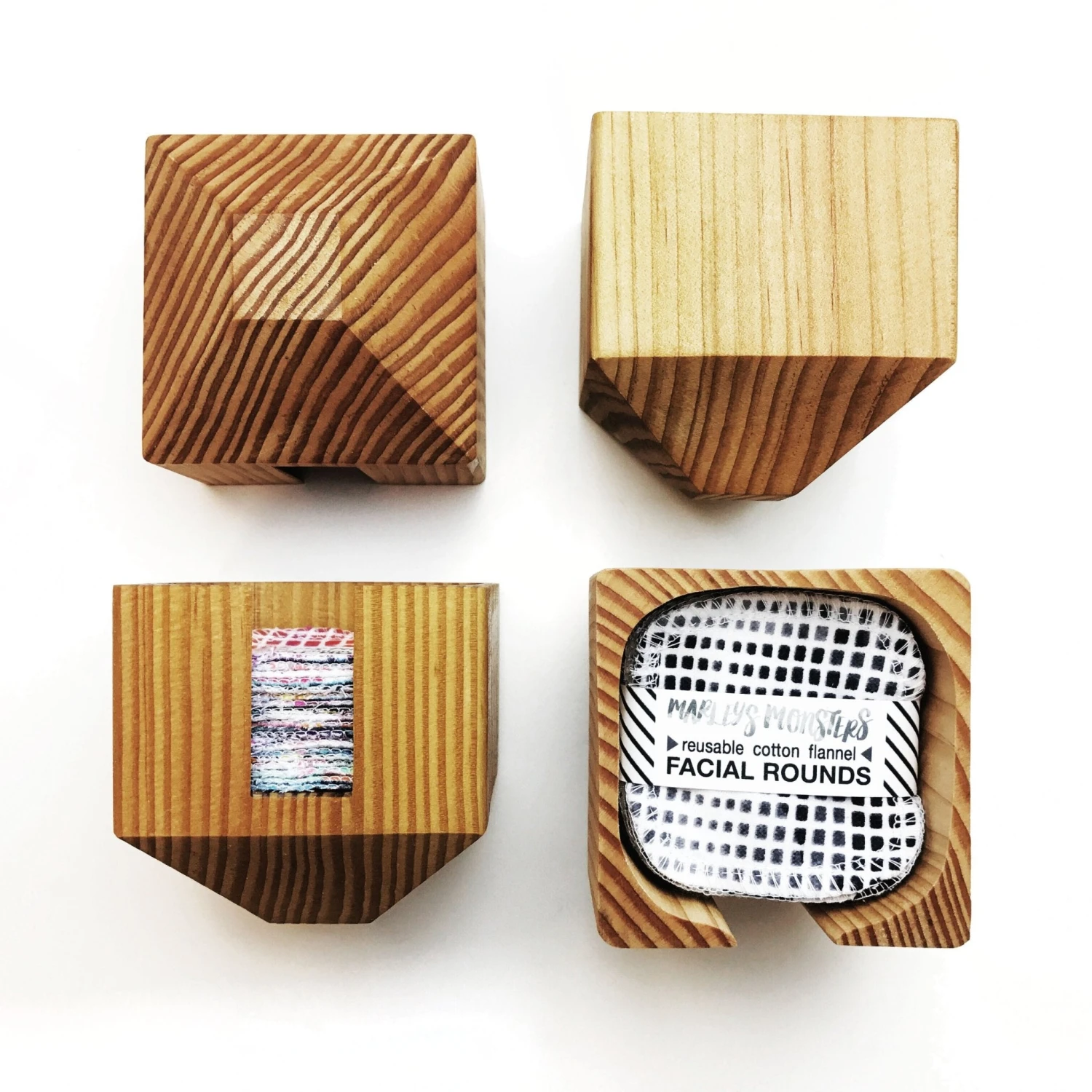 Facial Rounds Container: Wood 2 Facial Rounds Container: Wood - Image 2