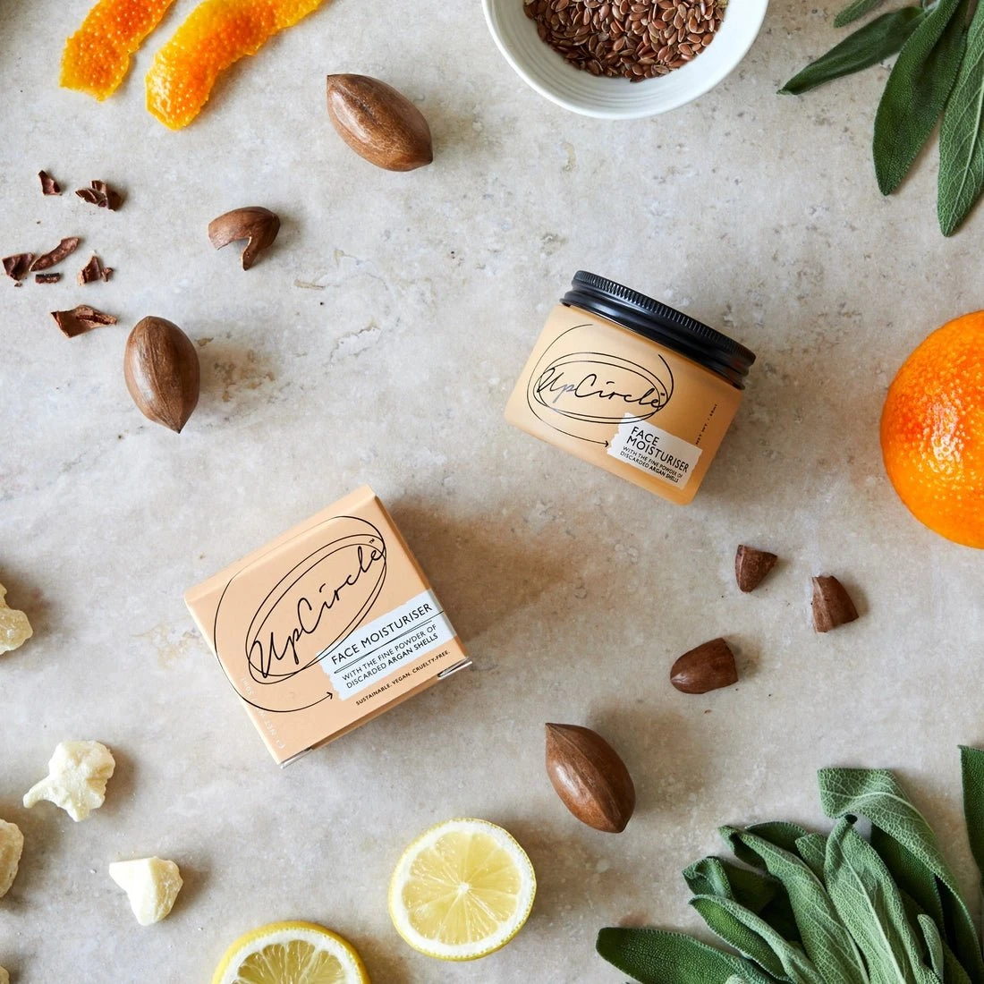 Organic Face Moisturizer With Upcycled Argan Shells: 1.7 Oz 1 Organic Face Moisturizer With Upcycled Argan Shells: 1.7 Oz