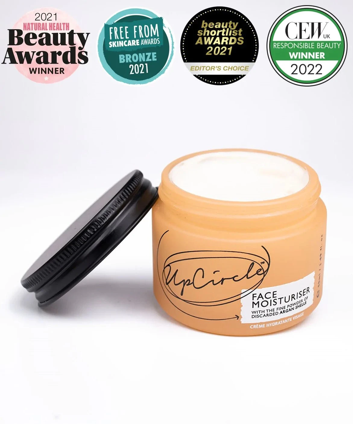 Organic Face Moisturizer With Upcycled Argan Shells: 1.7 Oz 2 Organic Face Moisturizer With Upcycled Argan Shells: 1.7 Oz - Image 2