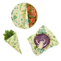 Plant Based Food Wrap: 3-Pack -Homeware Sale Store plant based food wrap 3 pack 983249