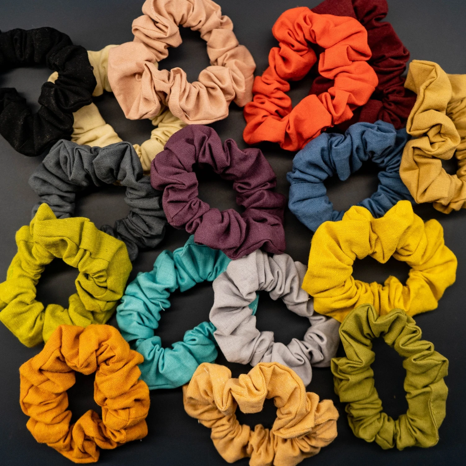 *SALE* Upcycled Scrunchies: Linen 1 *SALE* Upcycled Scrunchies: Linen