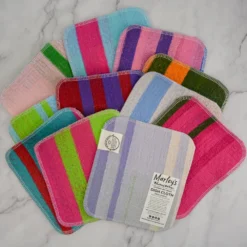 Scrap Felt Dish Cloth: Color Blocking