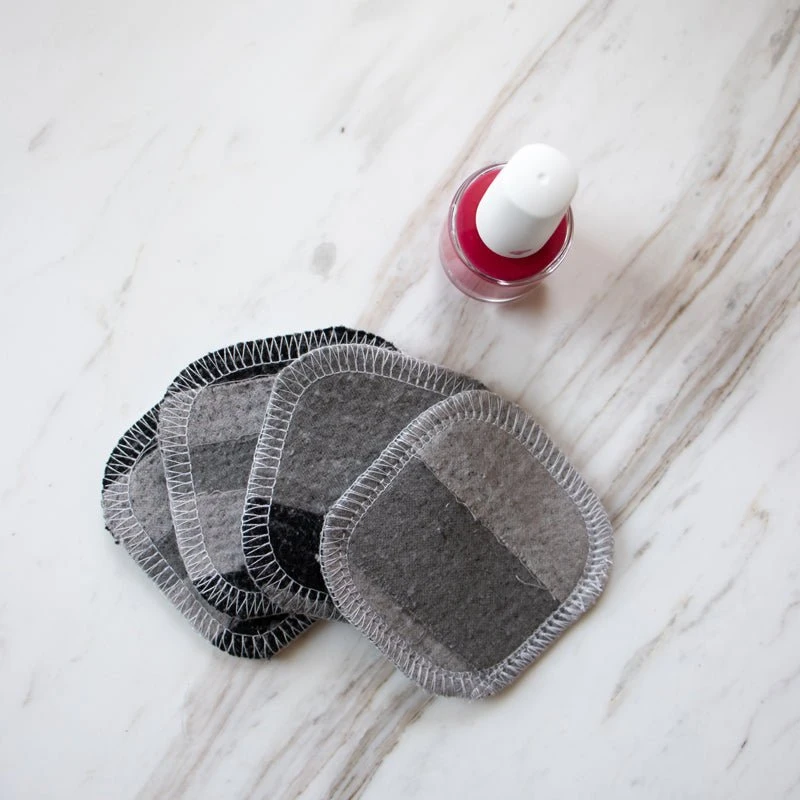 Scrap Felt Polish Pads: Set Of 4 - Zero Waste Upcycled 2 Scrap Felt Polish Pads: Set Of 4 - Zero Waste Upcycled - Image 2