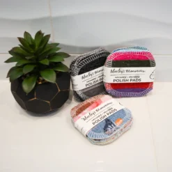 Scrap Felt Polish Pads: Set Of 4 - Zero Waste Upcycled