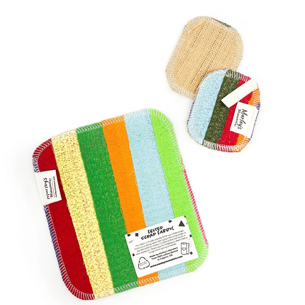 Scrap Felt Scrubber Set 1 Scrap Felt Scrubber Set