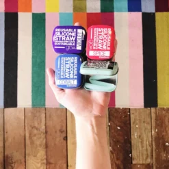 Silicone Straw & Travel Tin -Homeware Sale Store silicone straw travel tin 862509