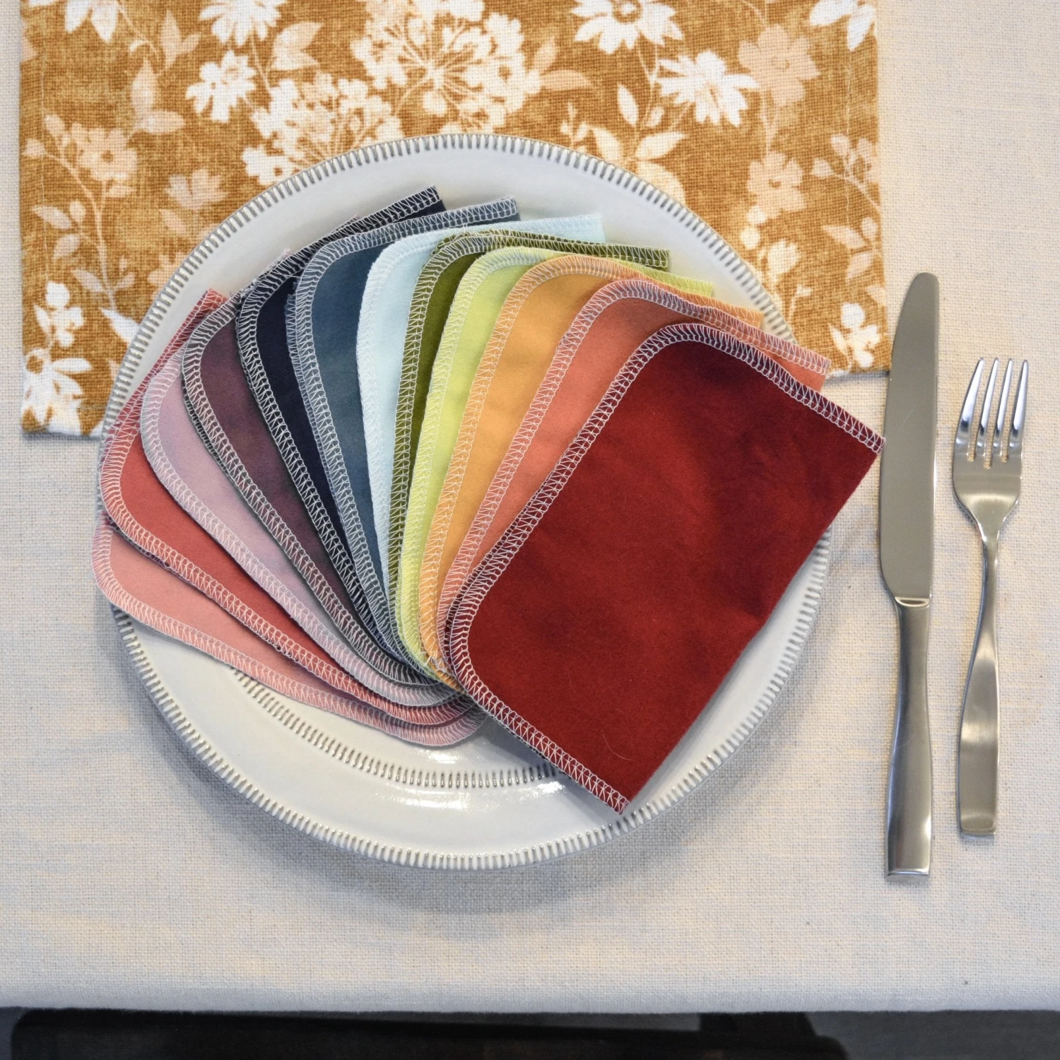 Small Cloth Napkins: Color Mixes 12 Small Cloth Napkins: Color Mixes - Image 12