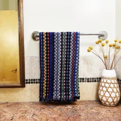 Woven Towel: Recycled Cotton -Homeware Sale Store woven towel recycled cotton 499058